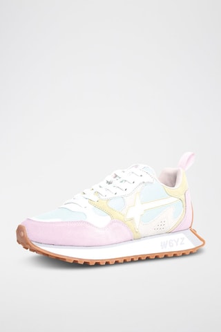 Baskets en nubuck - Mauve