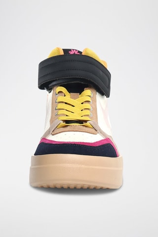 Baskets montantes en nubuck - Bleu clair