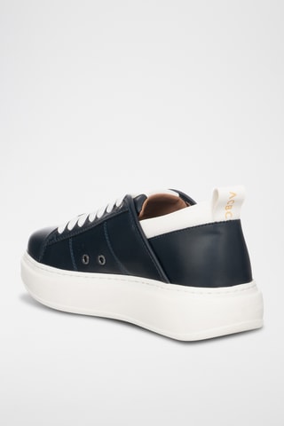 Baskets plateformes - Bleu nuit