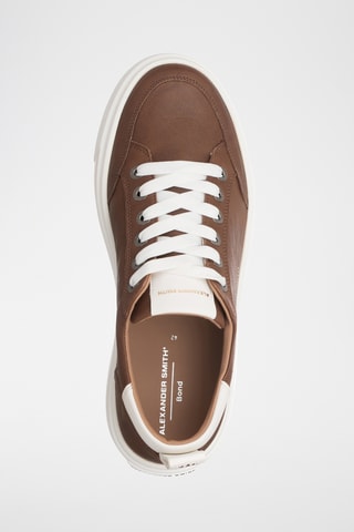 Baskets en cuir - Marron et blanc