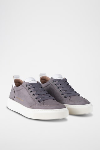 Baskets en cuir - Gris et blanc