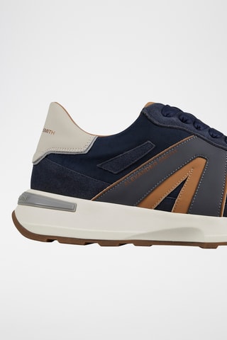 Baskets en cuir - Bleu nuit