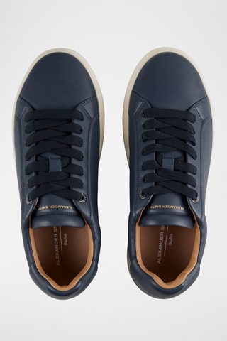 Baskets en cuir - Bleu marine