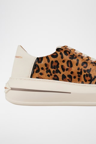 Baskets plateformes en nubuck - Doré