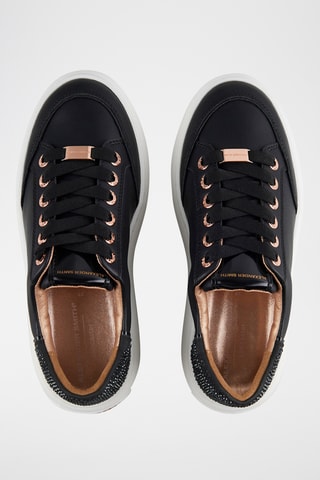 Baskets plateformes en cuir - Noir