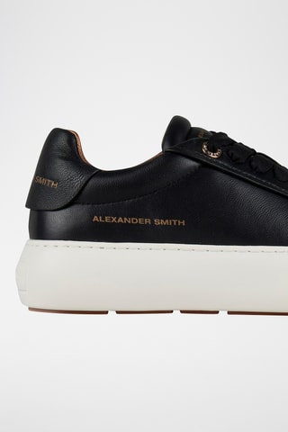 Baskets plateformes en cuir - Noir