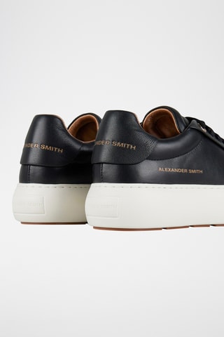 Baskets plateformes en cuir - Noir