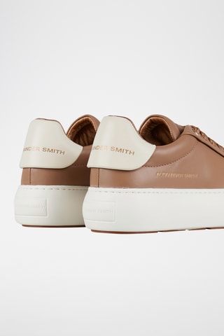 Baskets plateformes en cuir - Beige