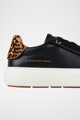 Baskets plateformes en cuir - Noir