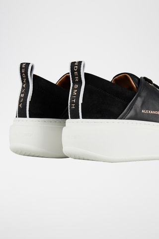 Baskets plateformes en cuir - Noir