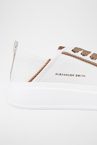 Baskets plateformes en cuir - Blanc