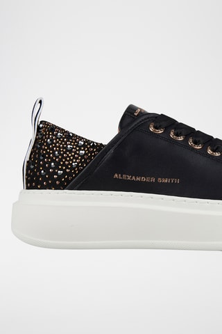 Baskets plateformes en cuir - Noir