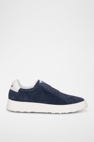 Slip-on en cuir - Bleu marine