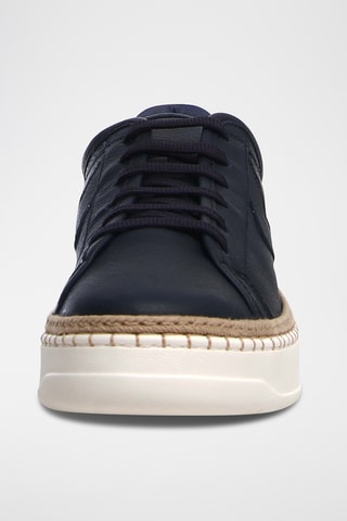 Baskets en cuir - Bleu marine