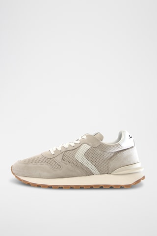 Baskets en cuir - Gris et blanc