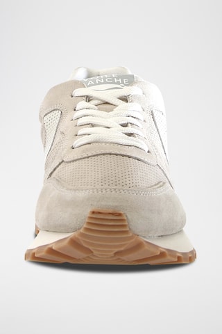 Baskets en cuir - Gris et blanc