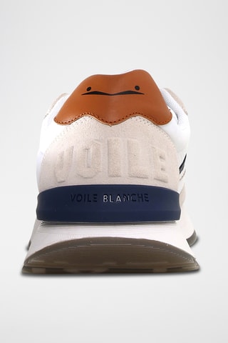 Baskets en cuir - Ecru et blanc