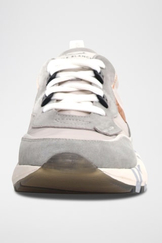 Baskets en cuir - Gris et marron