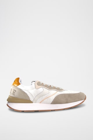 Baskets en cuir - Beige et blanc