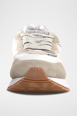 Baskets en cuir - Beige et blanc