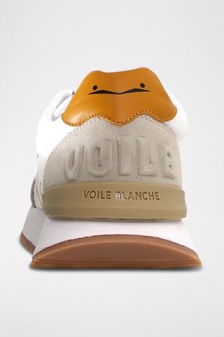 Baskets en cuir - Beige et blanc