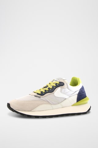 Baskets en nubuck - Ecru et gris clair