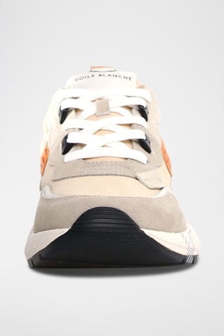 Baskets en cuir - Beige et orange