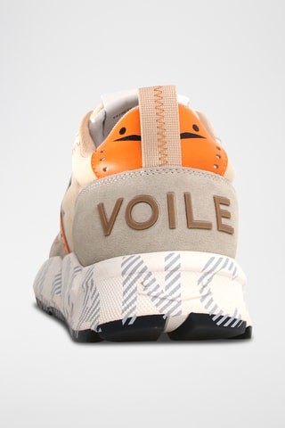 Baskets en cuir - Beige et orange
