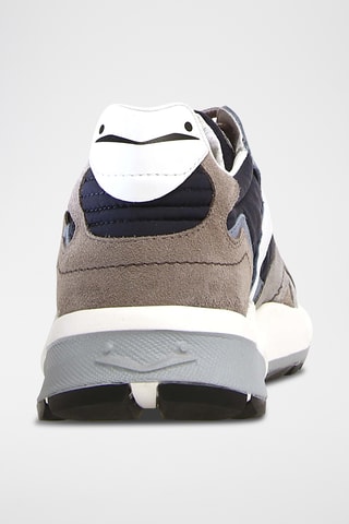 Baskets en nubuck - Gris et bleu marine