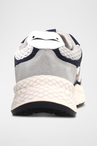 Baskets en nubuck - Gris clair et bleu nuit