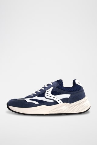 Baskets en nubuck - Bleu marine