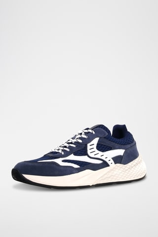 Baskets en nubuck - Bleu marine