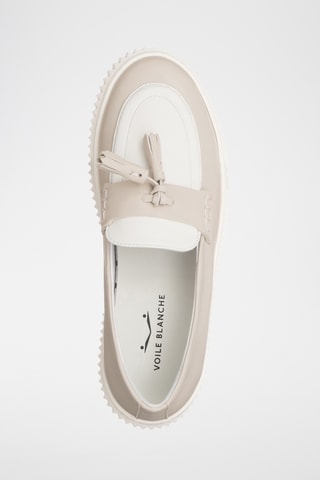Mocassins en cuir - Ecru