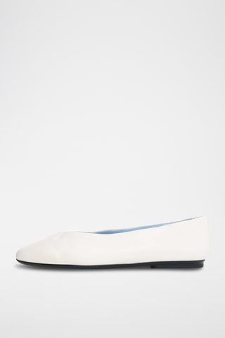 Ballerines en cuir - Blanc