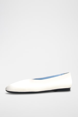Ballerines en cuir - Blanc