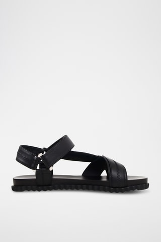 Sandales en cuir - Noir