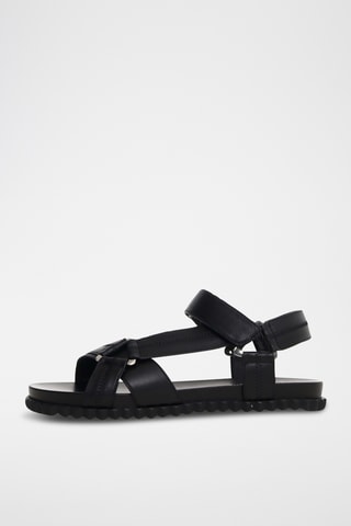 Sandales en cuir - Noir