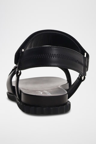 Sandales en cuir - Noir