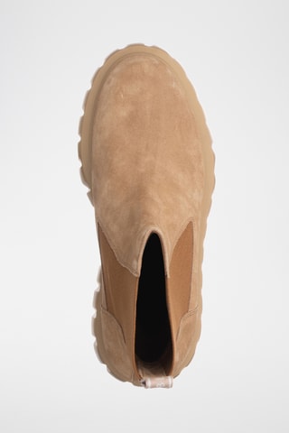 Bottines Chelsea en nubuck - Marron clair