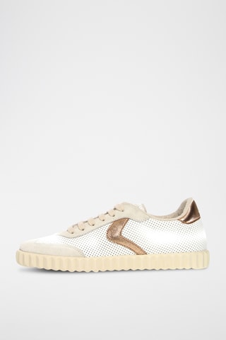 Baskets en nubuck - Blanc