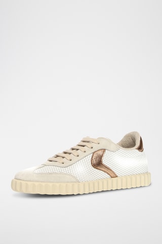 Baskets en nubuck - Blanc
