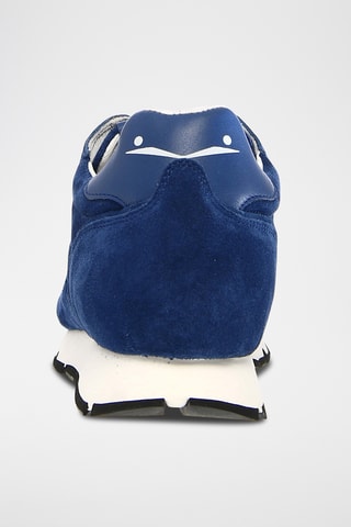 Baskets en cuir - Bleu marine