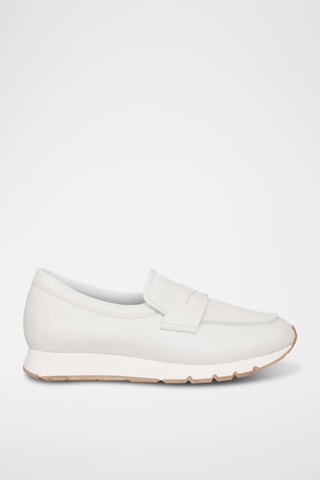 Mocassins en cuir - Ecru