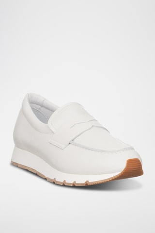 Mocassins en cuir - Ecru