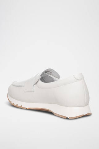 Mocassins en cuir - Ecru