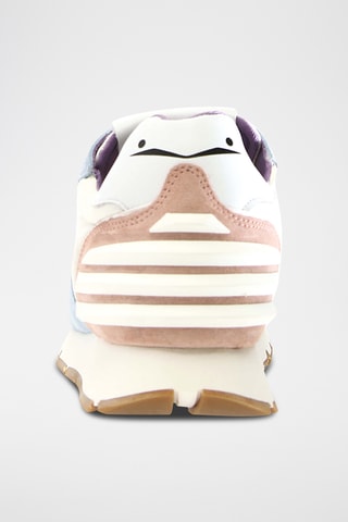 Baskets en cuir - Ciel et blanc