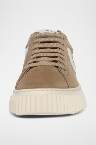 Baskets en cuir - Beige clair