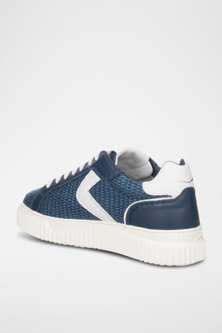 Baskets en cuir - Bleu cobalt