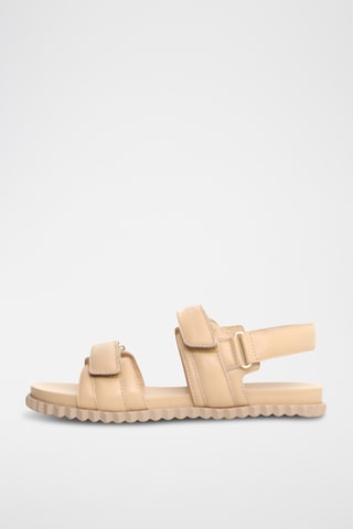 Sandales en cuir - Beige