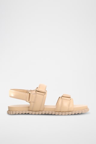 Sandales en cuir - Beige